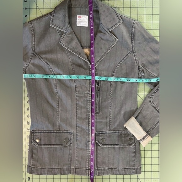 Vintage Urban Outfitters faded army green tan button Jacket Y2K women’s small - Picture 4 of 7